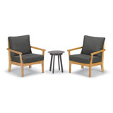 Mera 3-Piece Club Chairs and Eiland Table Chat Set
