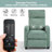 Maleah 25.59'' Wide Modern and Soft Padded PushBack Massage Recliner with Remote Control-119232344