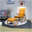 Modern Upholstered Solid Wood Rocking Chair