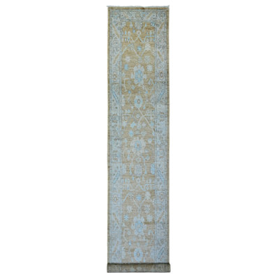 Zeiden One-of-a-Kind 2'7" X 15' New Age Runner Wool Area Rug