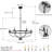 Modern Farmhouse 6-Light Chandelier, Matte Black, Industrial Candle Style, Adjustable Chain Mount, For Dining Room, Kitchen Island, Foyer & Living Room , E12/E14 Bulbs (Not Included)