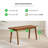 Drea Wooden Dining Table Set with 2 Soild Wood Dining Chairs & Bench - Traditional Farmhouse Style-1267121895