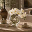 Orchid Arrangement in Round Glass Vase with Vines-145508290