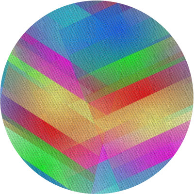 Tapis bleu/rouge/bleu à motif