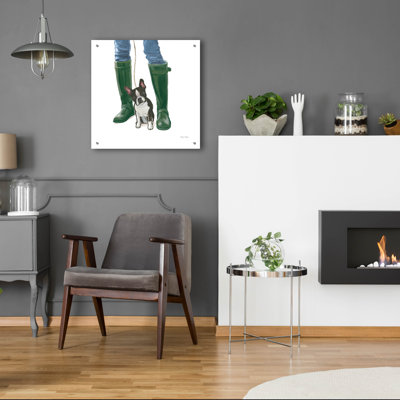 Art mural en verre Lark Manor ™ «Furry Fashion Friends 9» par Emily Adams