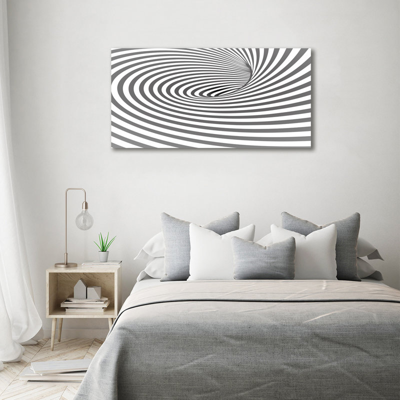 Spiral With Stripes - No Frame Print on Canvas