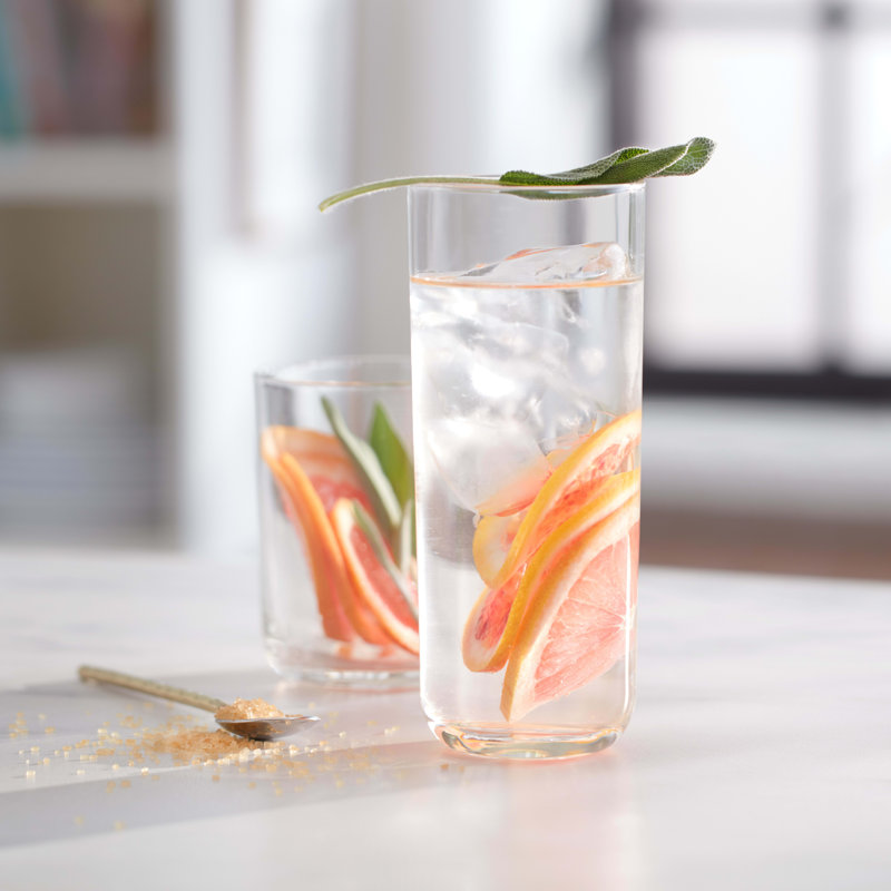 Libbey Lisbon Clear Glass 16-Piece Tumbler and Rocks Set