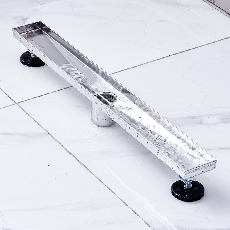 23.98 W Linear Grid and Tile-In with Overflow Included, Stainless Steel