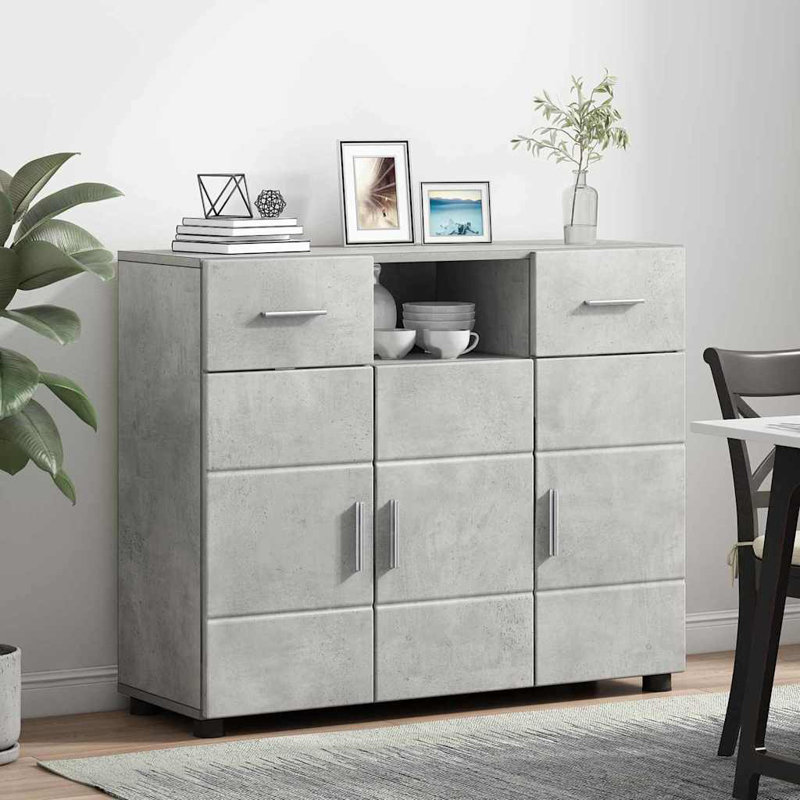 88.5cm Sideboard, Concrete Grey