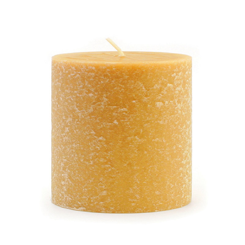 Bougie colonne non parfumée Timberline, H 3 po x l 3 po x P 3 po, Fleur