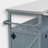 50.2" W Solid Wood Kitchen Island with Stainless Top-1503110243