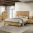 Natural Pine Panel Bed