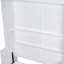 Grand lit escamotable mural avec placard, blanc