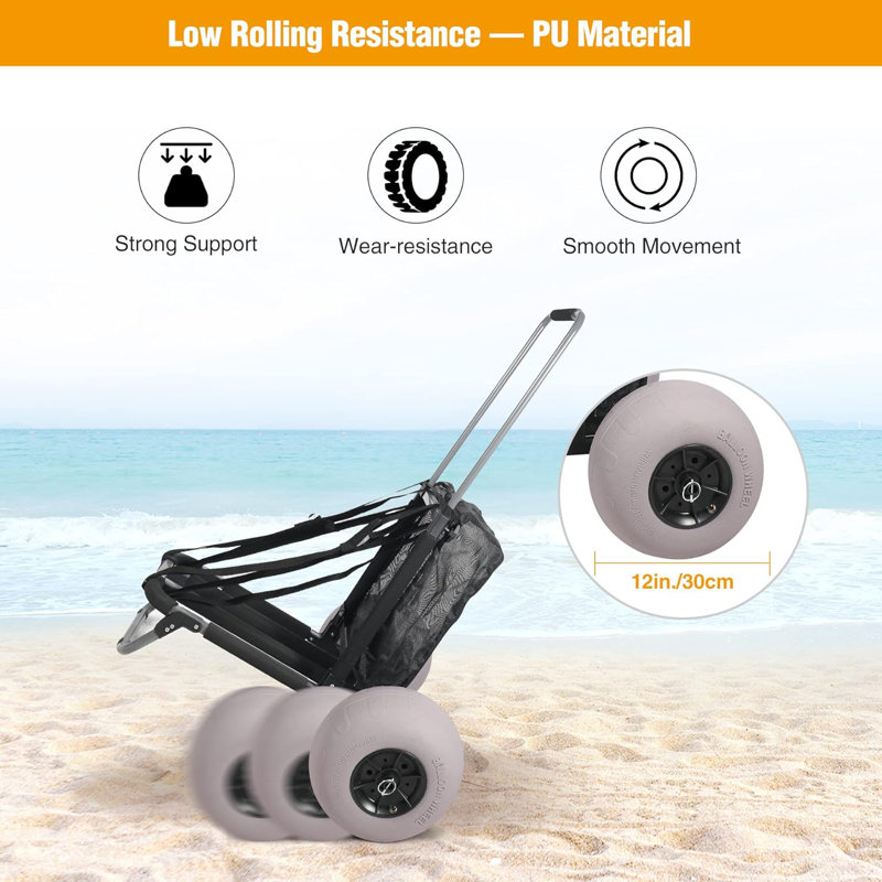 220 Lb. Capacity Foldable Hand Truck Dolly