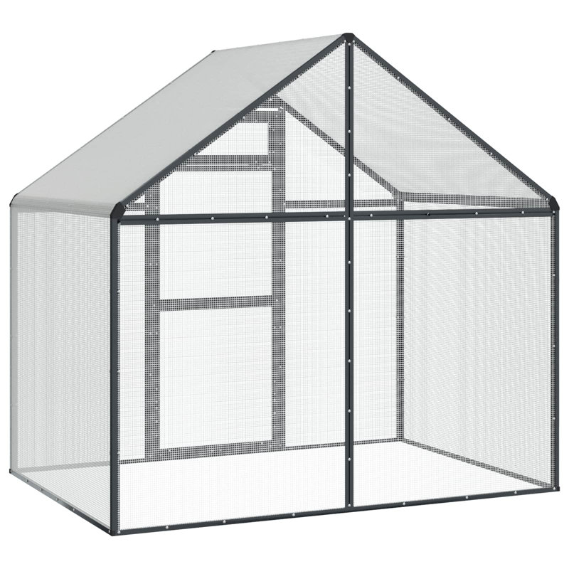 Cage à oiseaux 71,46 po x 43,50 po x 68,31 po vidaXL, 44,29 po, Anthracite
