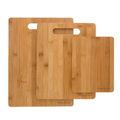 KRAUS 17.5 in. x 12 in. Rectangle Organic Solid Bamboo Cutting