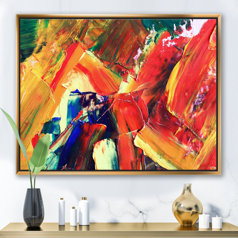 Exploration - reproduction d'art sur toile, H 36 po x l 46 po x 1,5 po, Toile encadrée d'or