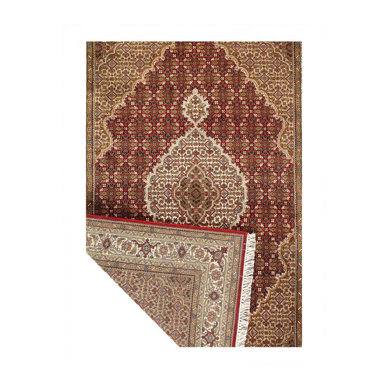 Tapis rectangulaire en laine d'agneau rectangulaire unique 6 pi 0,9 po x 4 pi Jakkob