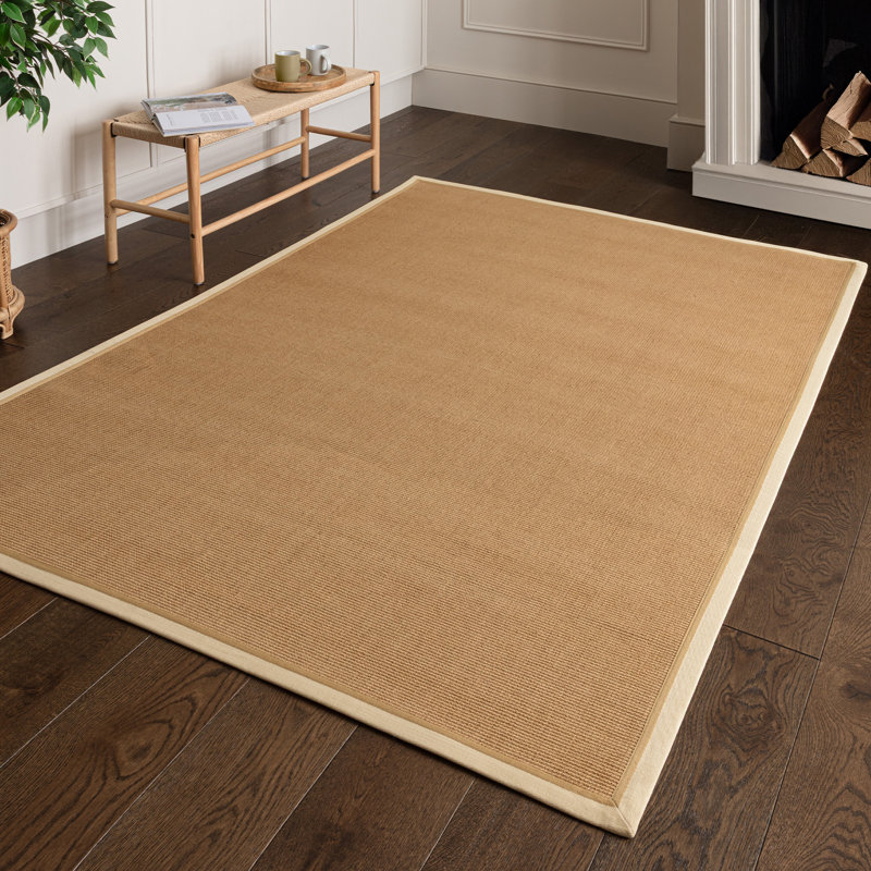 Rondle Boucle Jute Area Rug, Rectangle 240 x340 cm, Cream Linen