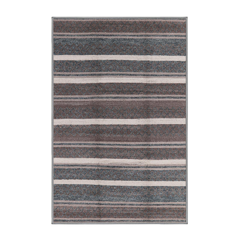 Tapis brun / gris Kropf, Tapis de couloir 2 pi x 5 pi