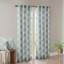 Fretwork Print Grommet Top Window Curtain Panel(Only 1 Pc Panel)