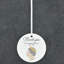 Thank You Mature Circle Shaped Ceramic Ornament