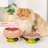 100% Handmade Ceramic material 5.9''Flower Shape Cat Pink Bowl-118806500