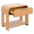 Jameson 1-Drawer Nightstand with Curved Silhouette and Open Shelf