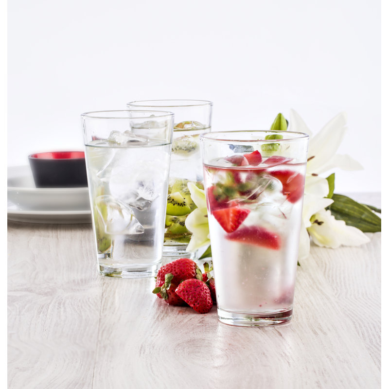 Fortessa Basics Arcade Everyday Stackable Quality Super Clear Glassware Kitchen And Barware Great For: Mixed Drinks/Cocktails, Water, Juice, Iced Tea, Soft Drinks., Double Old Fashioned/Rocks, 13 Ounce