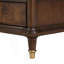 Table de chevet 1 pièce de style traditionnel avec prise de courant, table de chevet
