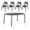 Toni Tablo Outdoor Dining Table Set With Chairs