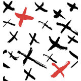 X Marks The Spot Peel & Stick Wallpaper Roll by Jamie Graney