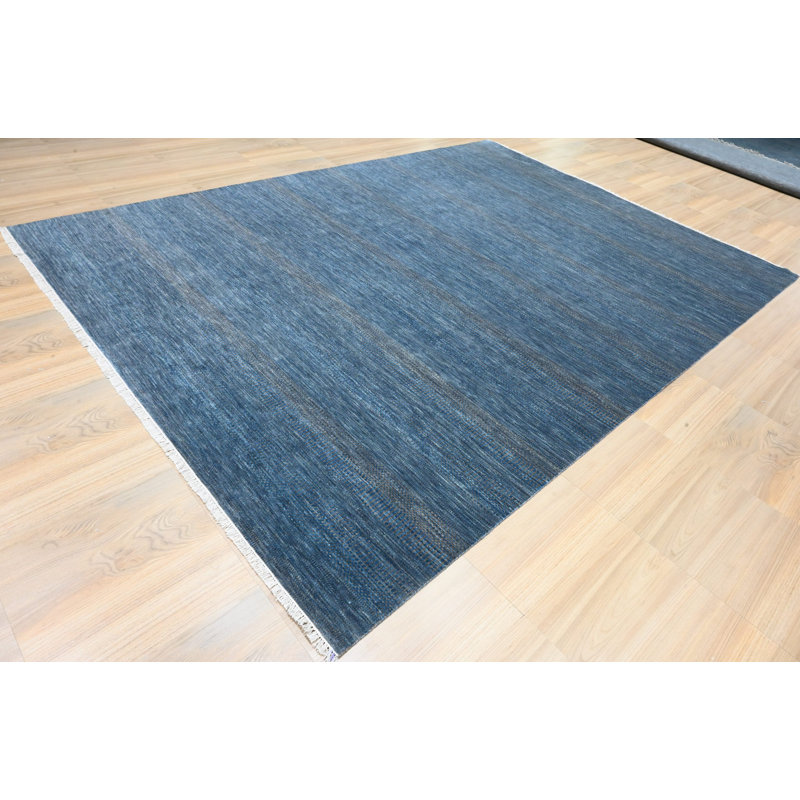 Contemporary, Textures Collection One-of-a-Kind Rectangle 10' X 13'11" Hand Knotted Area Rug