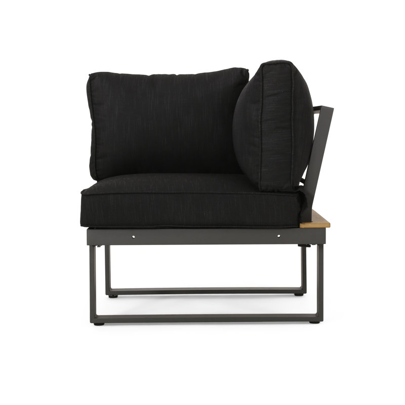 Handmade Outdoor Furniture : Aluminum Frame, Faux Wood, Water- - Dark Grey Shade Table And Chair With Structure Wood