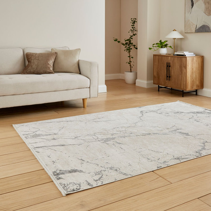 Mirage Daedra Machine Woven Grey Area Rug, Rectangle 120 x 170cm