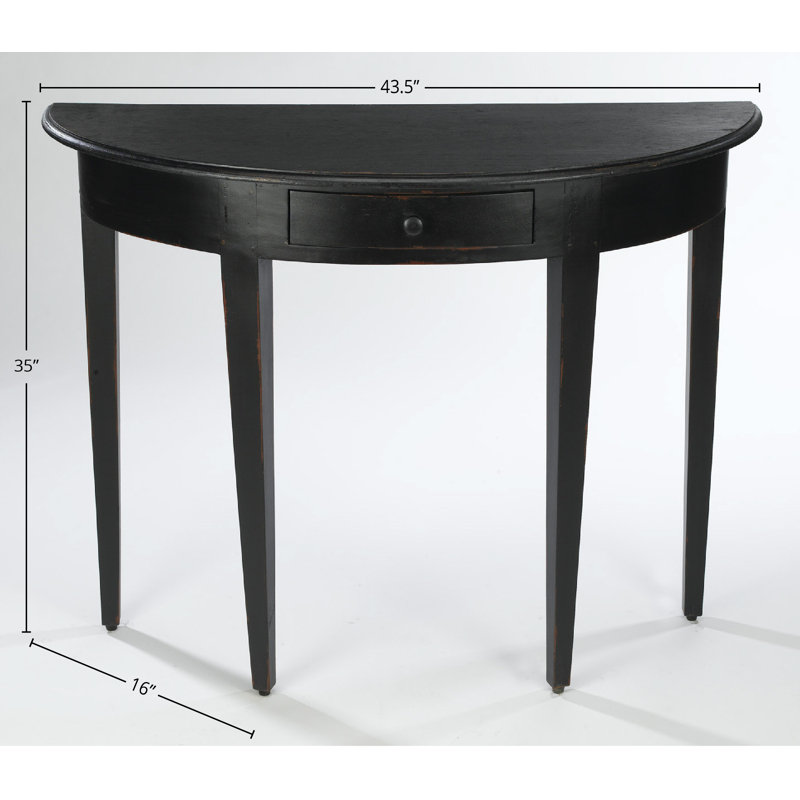 Tuers 43.5" Console Table, Black