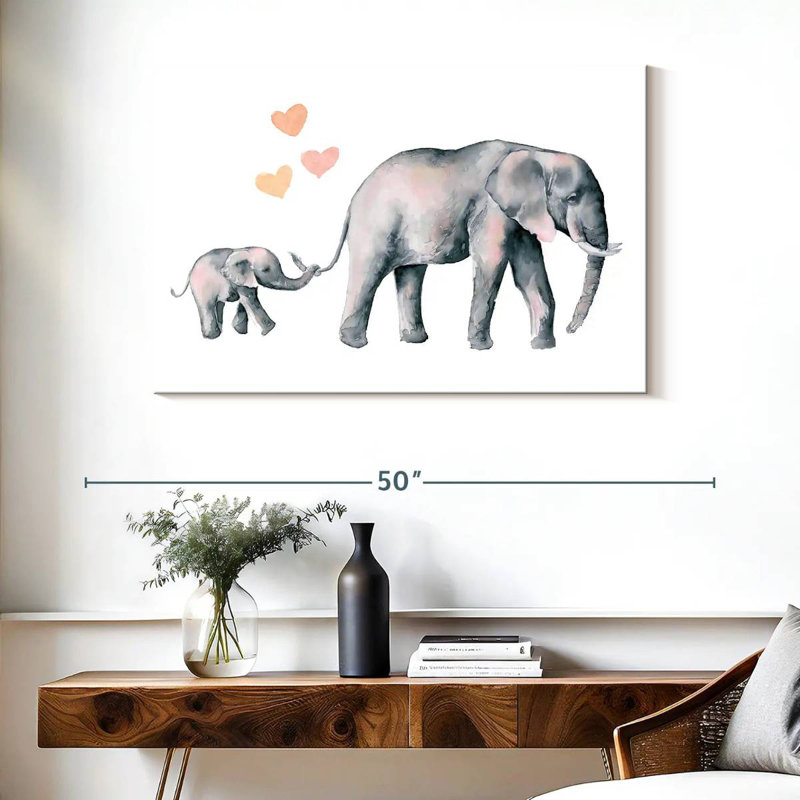 Mon amour d'éléphant, H 26 po x l 39 po