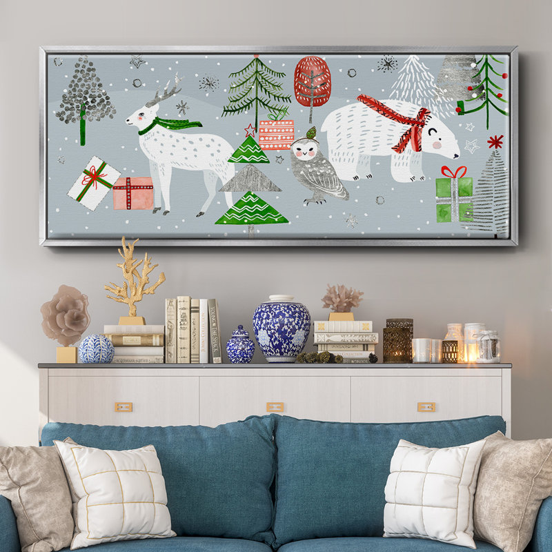 Collection Stars & Snowflakes - toile encadrée, H 20 po x l 50 po