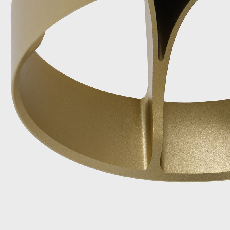 Loop Single Pendant With Sphere IV, Gold