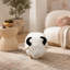 Upholstered Faux Fur Footstool-1498924180
