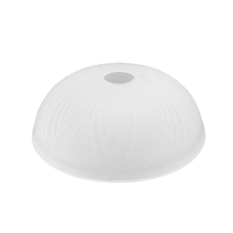 Glass Bowl Lamp Shade, 3.5" H x 9.875" W x 9.875" D