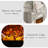 White Solid Wood Electric Fireplace-117547276