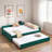 Upholstered Daybed With Trundle And Usb-1258283945