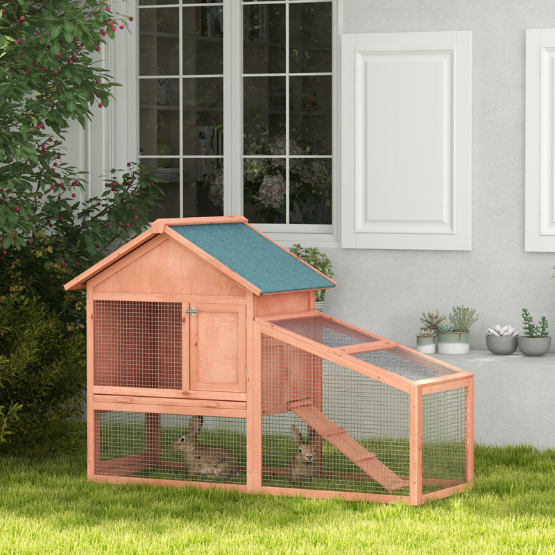Huche avec rampe pour animaux en bois massif Gerard