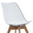 Fashank 19''W Modern Elegant Shell Upholstered Clear Dining Chairs with Solid Wood-1856239439