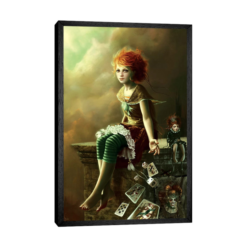 Do You Want To Play With Me by Melanie Delon - Print on Canvas, 152.5 cm H x 101.5 cm W, Black Framed