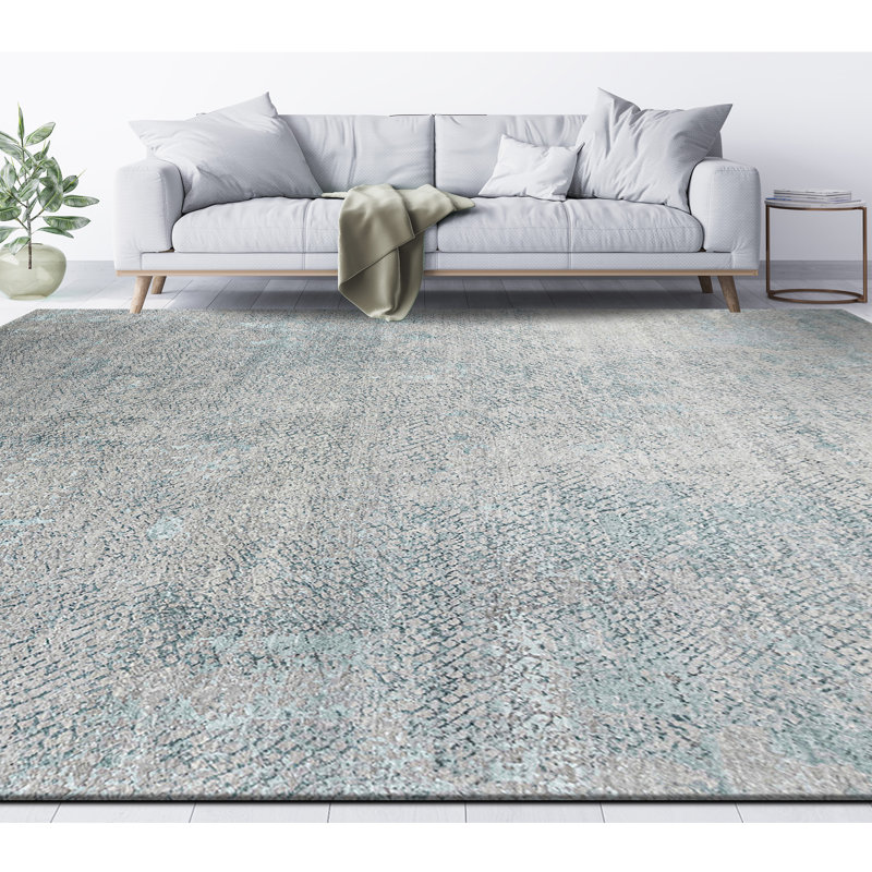Wool Area Rug, Rectangle 9' x 12'