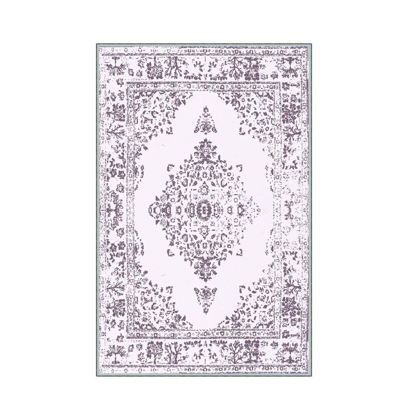 Luxurious Woven Area Rug, 5.9 x 9.2 ft, 100% Polyester, Antibacterial | Non-Slip PVC Felt Dot Underside, 0.3 in Pile Height | Machine Washable, 3D Digital Print, Perfect for Living Room & Bedroom Décor
