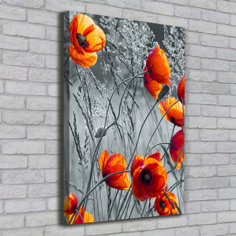 Field Poppies - Wrapped Canvas Print