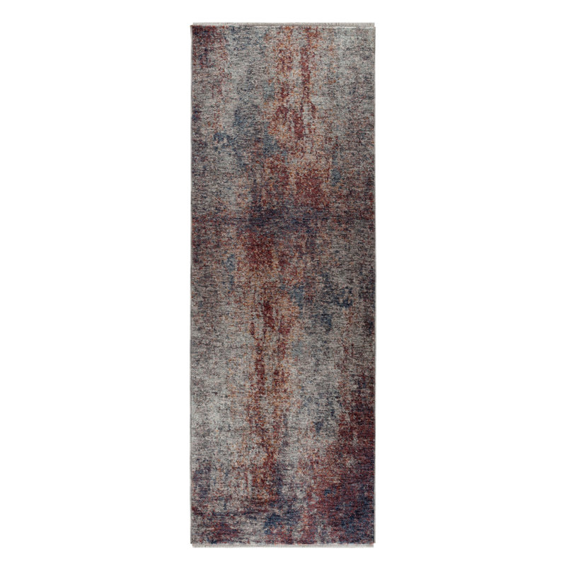 Ginsberg Abstract Indoor / Outdoor Rug, Runner 2'3" x 7'10" 